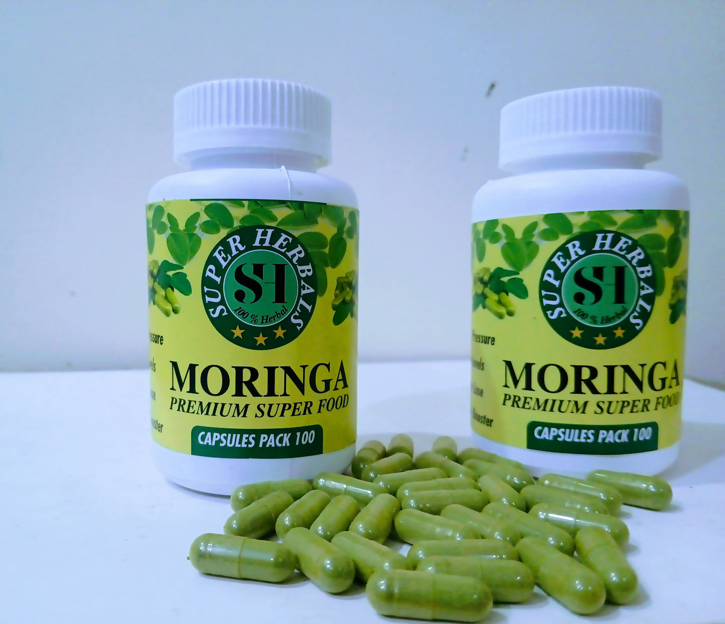 Moringa capsules Pack 100 capsules (500MG) Moringa tea free